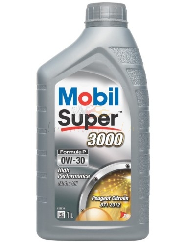 Mobil Super 3000 Formula P 0W-30 en bidon de 1L Mobil Super 3000 Formula P 0W-30 en bidon de 1L