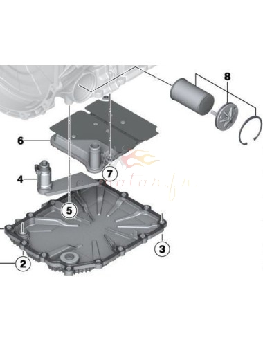 Original BMW oil change kit for GETRAG DKG DCT 7 speed gearbox
