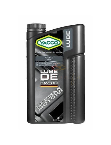 Yacco Lube DE 5w30 Huile Moteur BMW Mercedes Porsche Yacco Lube DE 5w30 Huile Moteur BMW Mercedes Porsche