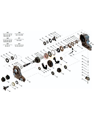 Kit di riparazione della scatola di rinvio Xdrive ATC35L
