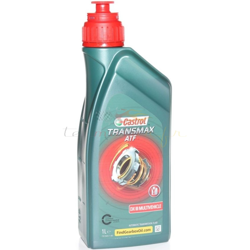 Huile boite automatique Castrol Transmax DX III Multivehicle Bidon 1L