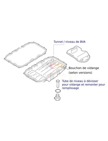 Kit vidange huile filtre joint BVA 8 Audi Q7, VW Touareg, Porsche Cayenne
