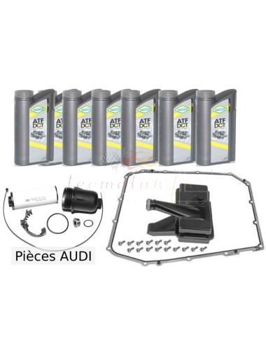 Kit vidange boite DSG 7 vitesses Audi avec cartouche filtrante d'origine Audi