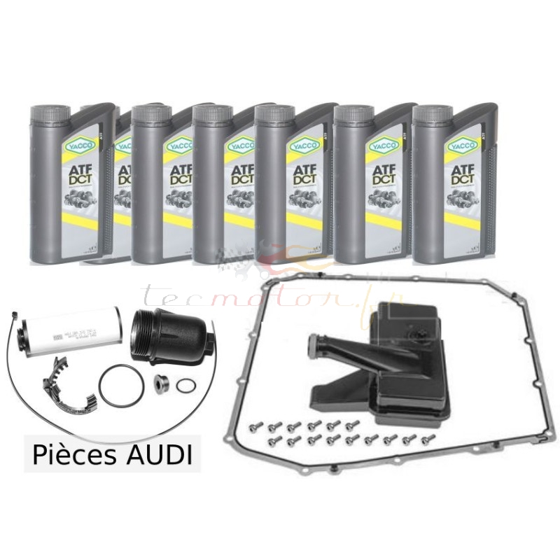 Kit vidange boite DSG 7 vitesses Audi avec cartouche filtrante d'origine Audi