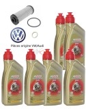 Kit vidange boite 0BH, 0BT (DQ500, DSG7, S-Tronic) vitesses Audi,VW huile Castrol Dual