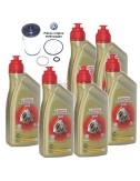 Kit vidange boite DSG VW 6 rapports pièces d'origine huile Castrol Dual VW G 052 182