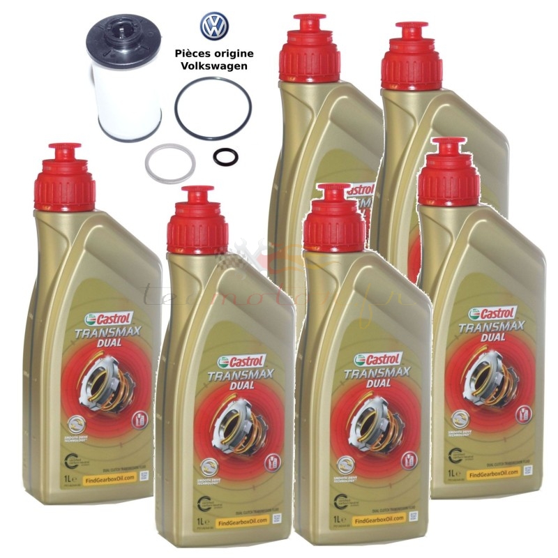 DSG gearbox oil change kit VW 6 speed original parts Castrol Dual VW oil G 052 182 DSG gearbox oil change kit VW 6 speed original parts Castrol Dual VW oil G 052 182