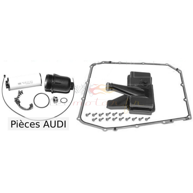 Kit vidange boite DSG 7 vitesses Audi avec cartouche filtrante Audi sans huile