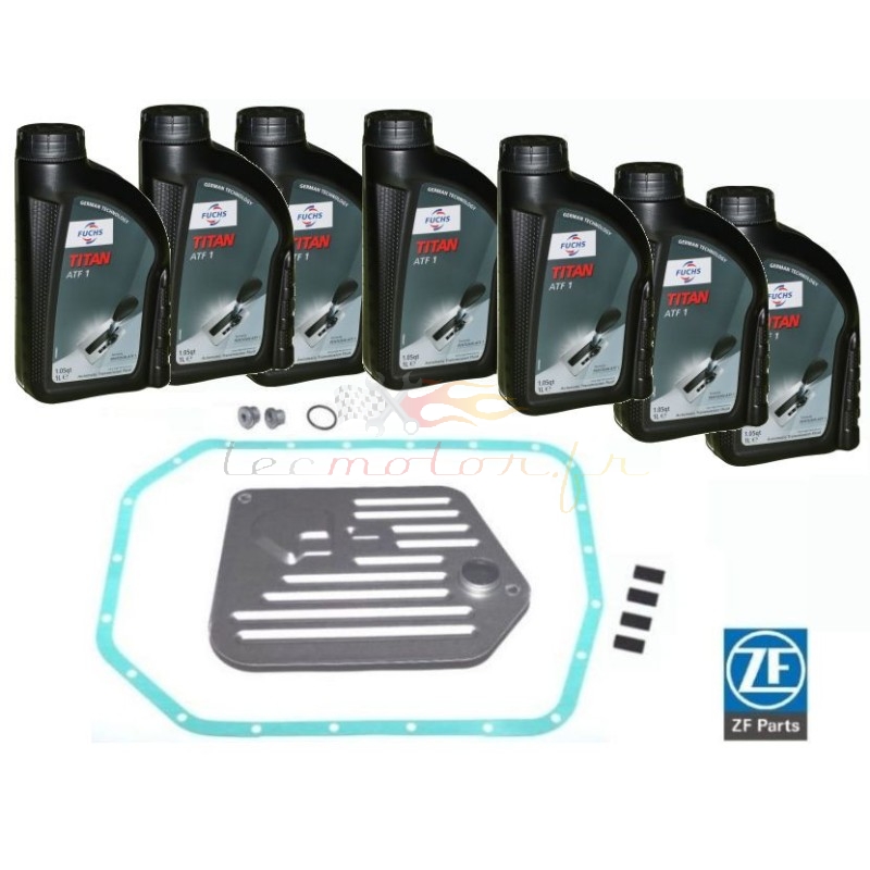 Kit vidange ZF pour boite automatique ZF 5HP24 avec huile ATF1 Fuchs Pentosin Kit vidange ZF pour boite automatique ZF 5HP24 avec huile ATF1 Fuchs Pentosin