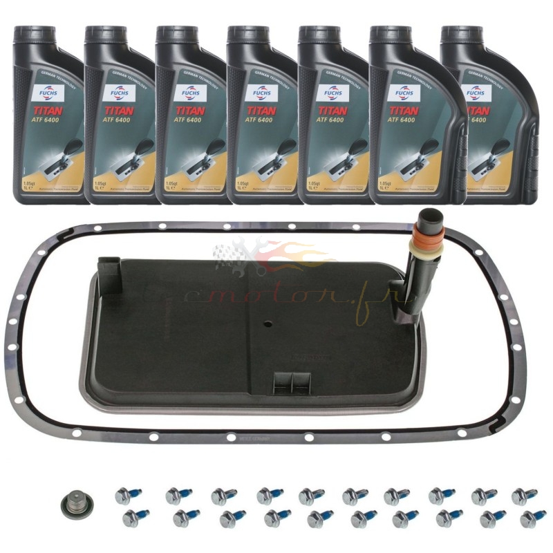 Kit vidange pour boite automatique BMW GM X5 E53 huile Dexron VI Kit vidange pour boite automatique BMW GM X5 E53 huile Dexron VI