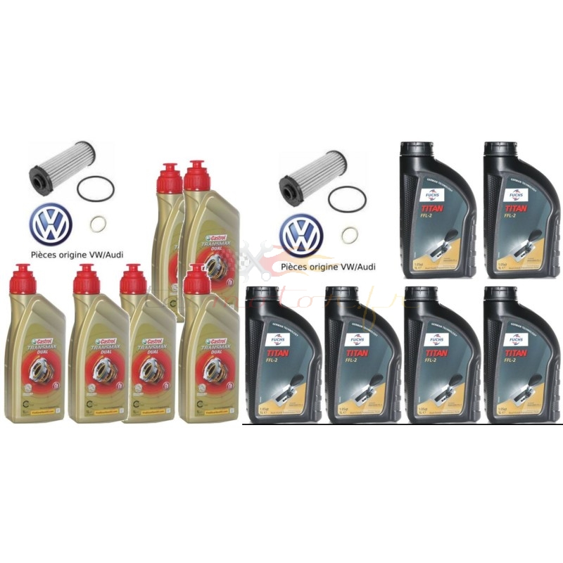 7speed DSG gearbox drain VW Tiguan, carry original filtration