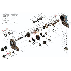Lot de 3 circlips boite transfert Xdrive ATC35L