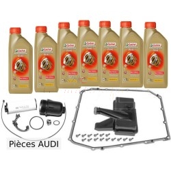 DSG DL501 0B5 oil change kit with original filter and Dual Castrol factory oil