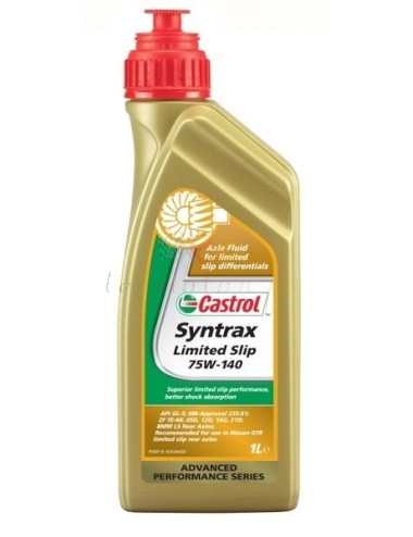 Huile pont auto-bloquant Castrol Syntrax Limited Slip 75W-140 (ancien Bidon 1L)