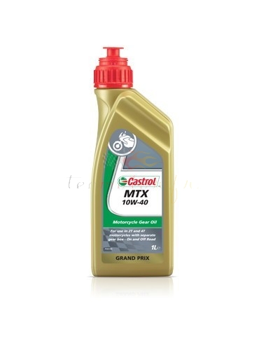 Huile boite moto Castrol MTX 10W-40 Bidon 1L Huile boite moto Castrol MTX 10W-40 Bidon 1L
